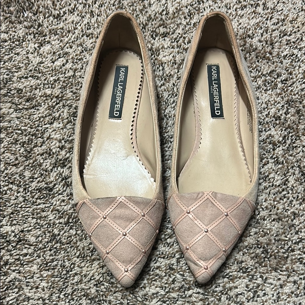 Karl Lagerfeld Women's Pink Flats